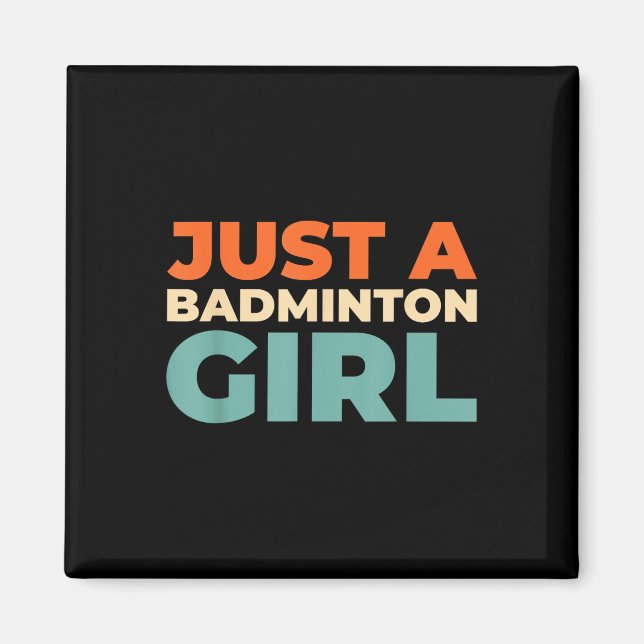 Íman Badminton Shuttle - Jogador De Racket Apenas Um Ba (Frente)