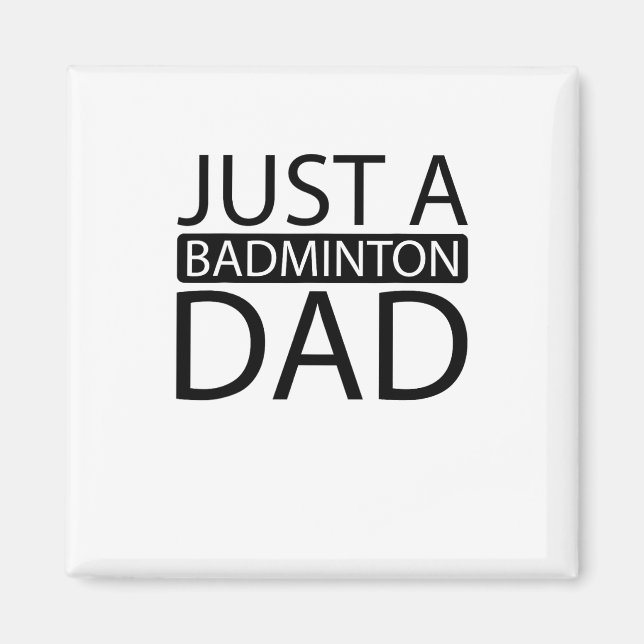 Íman Badminton Shuttle Racket - Apenas Um Badminto (Frente)