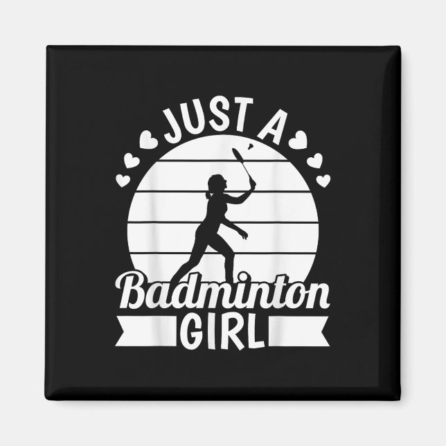 Íman Badminton Shuttle Racket - Apenas Um Badminto (Frente)