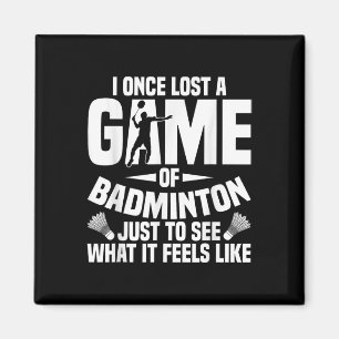 Íman Badminton Shuttle Uma Vez Perdeu O Jogador De Tart