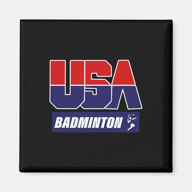 Íman Badminton Usa (Frente)