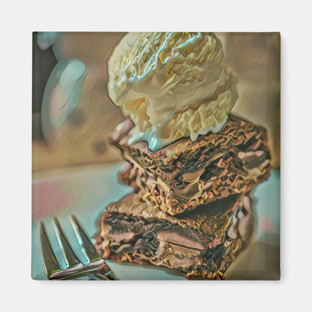 Íman Bagaço de sorvete de chocolate (Frente)
