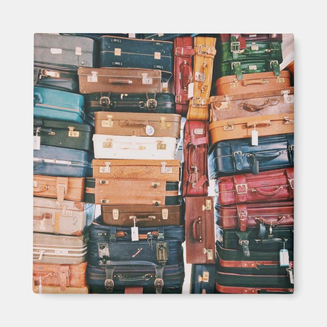 Íman Bagagem De Bagagem Vintage (Frente)