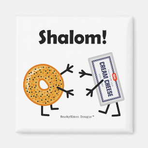 Íman Bagel e queijo creme - Shalom!
