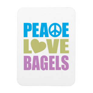 Íman Bagels do amor da paz