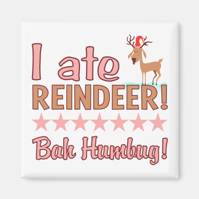 Íman Bah Humbug Reindeer (Frente)