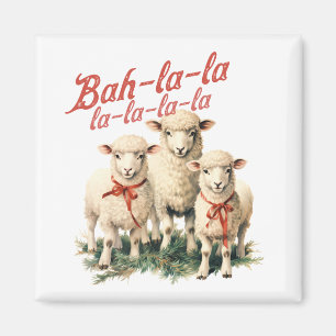 Íman Bah La La Cute Retro Christmas Shea