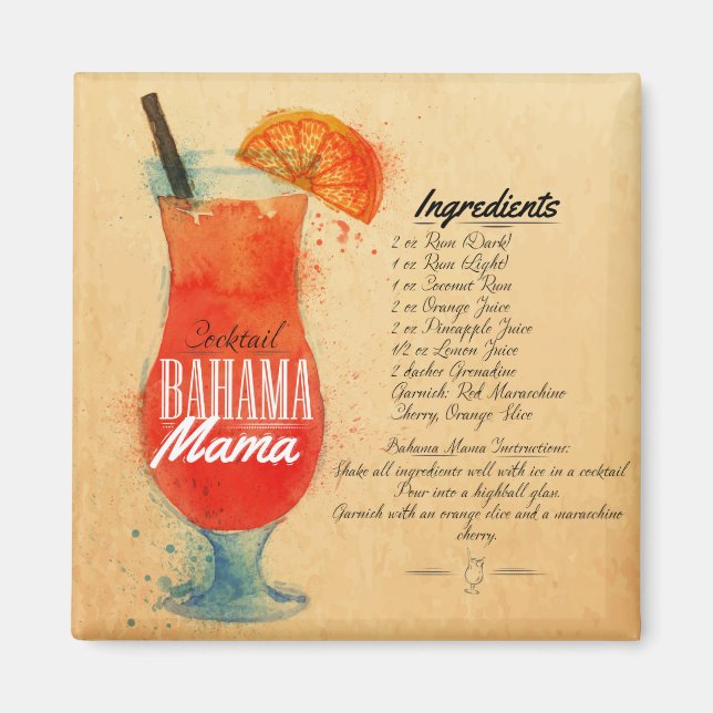 Íman Bahama Mama Cocktail (Frente)