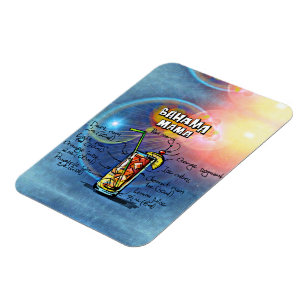 Íman Bahama Mama Cocktail Bebe Magnet