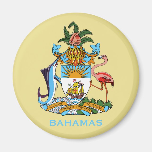 Íman Bahamas Casaco do ímã de armas (Frente)