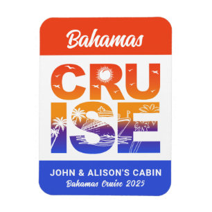 Íman Bahamas Cruise Ship Stateroom Magnet