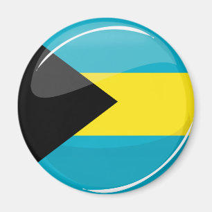 Íman Bahamas embandeiram circularmente e lustroso
