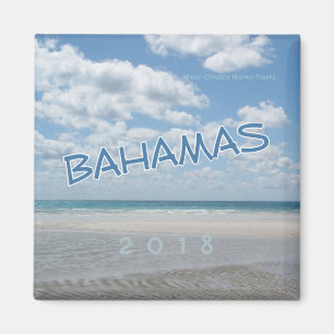 Íman Bahamas Praia Imã de geladeira de Souvenir Ano de 