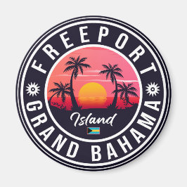 Íman Bahamas Retro Sunset Souvenirs 60s