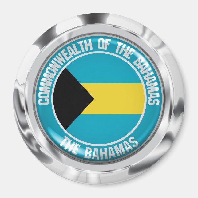 Íman Bahamas — Round Emblem (Frente)