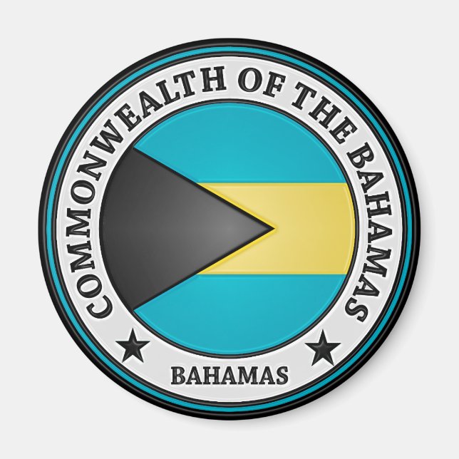 Íman Bahamas — Round Emblem (Frente)