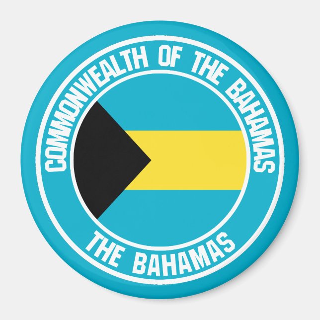 Íman Bahamas — Round Emblem (Frente)