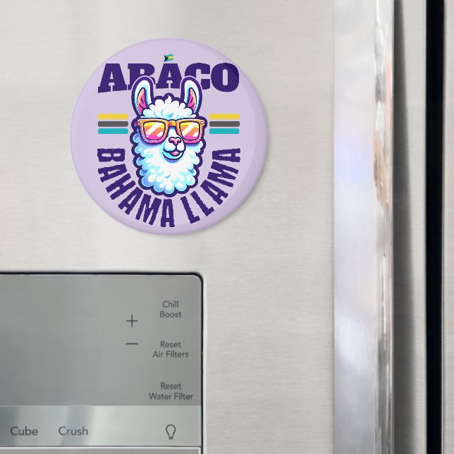 Íman Bahamas Souvenir Gift : Abaco Bahamas Bahama Lama (In Situ (Fridge))