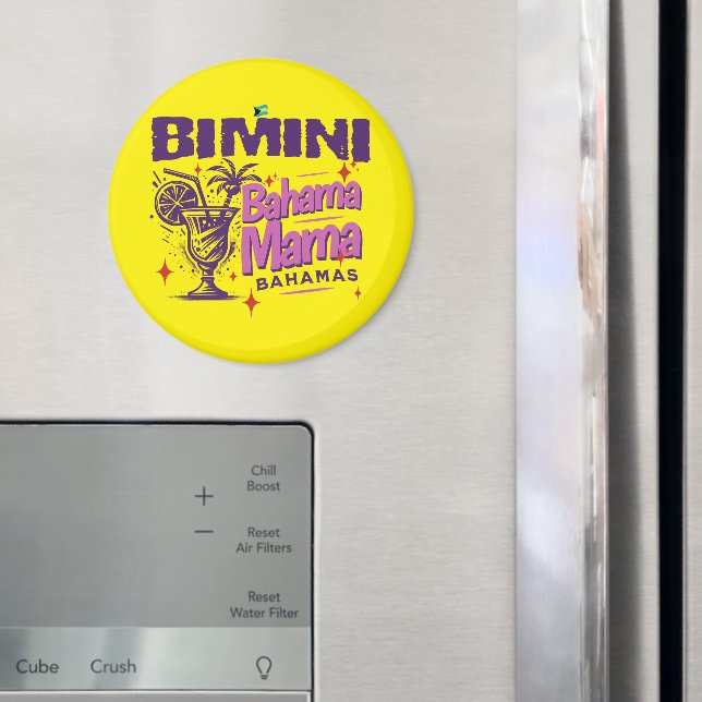 Íman Bahamas Souvenir Gift: Bimini Bahamas Bahama Mama (In Situ (Fridge))