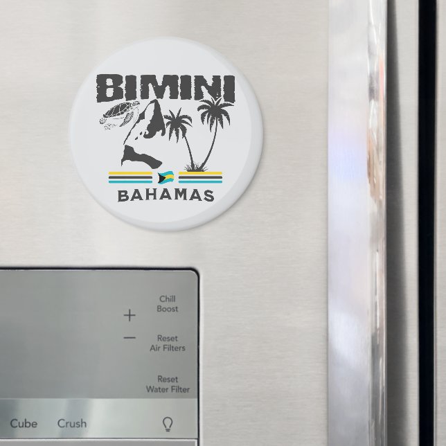 Íman Bahamas Souvenir Gift: Independência de Bimini Bah (In Situ (Fridge))