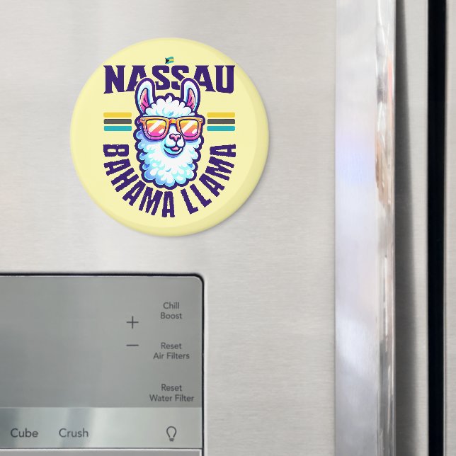 Íman Bahamas Souvenir Gift: Nassau Bahamas Bahama Lama (In Situ (Fridge))