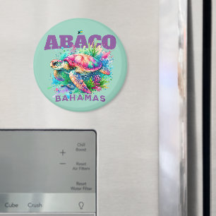 Íman Bahamas Souvenir Presente: Abaco Bahamas Tartaruga