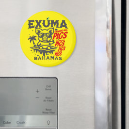 Íman Bahamas Souvenir Presente: Bahamas Exuma Nadam Suí