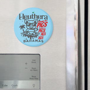 Íman Bahamas Souvenir Presente: Eleuthera Bahamas Porco