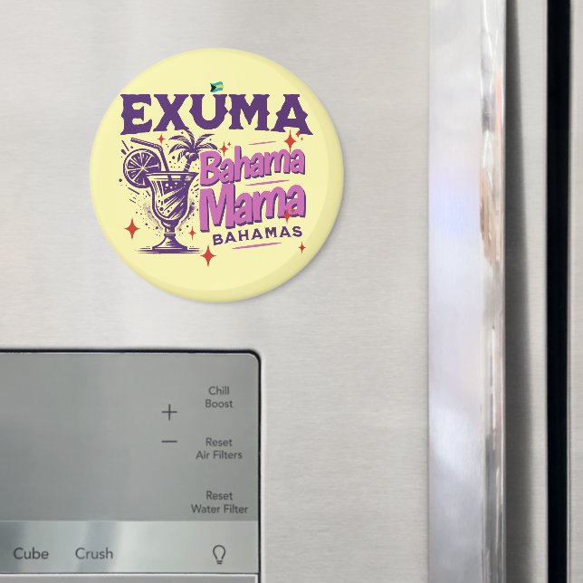 Íman Bahamas Souvenir Presente: Exuma Bahamas Bahama Ma (In Situ (Fridge))