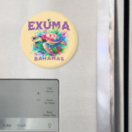 Íman Bahamas Souvenir Presente: Exuma Bahamas Tartaruga