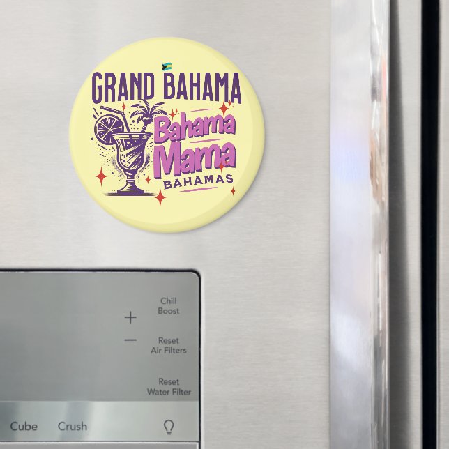 Íman Bahamas Souvenir Presente: Grande Bahama Mama Crui (In Situ (Fridge))