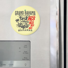 Íman Bahamas Souvenir Presente: Grande Bahama Nadando P