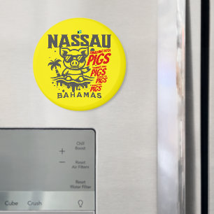 Íman Bahamas Souvenir Presente: Nassau Bahamas Nadando 