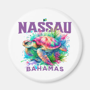 Íman Bahamas Souvenir Presente: Nassau Bahamas Tartarug
