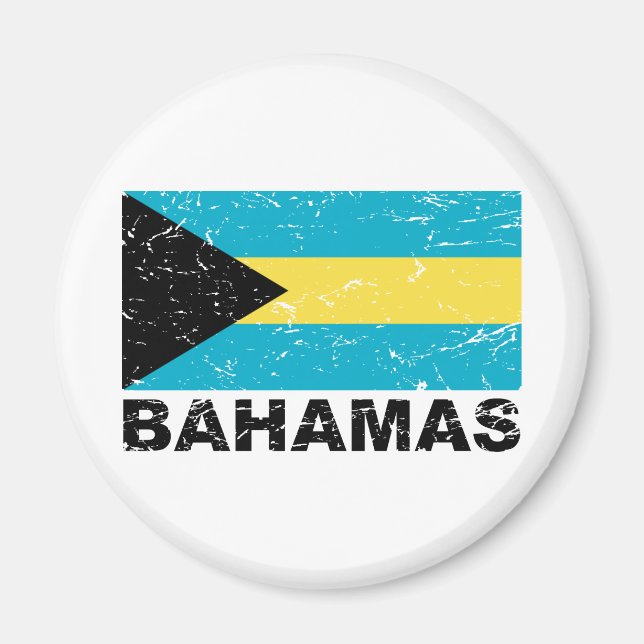 Íman Bahamas Vintage Flag (Frente)