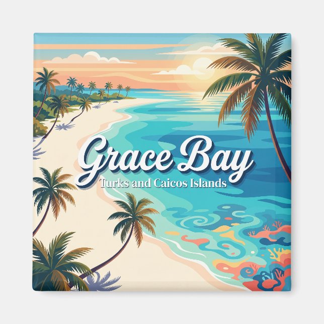 Íman Baía da Graça Ilhas Turcas e Caicos (Frente)