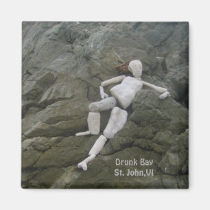 Íman Baía de bebado em Salt Pond, Rua.John,Ilhas Virgen