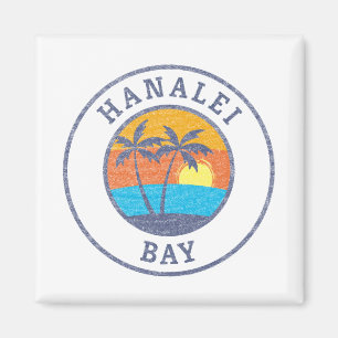 Íman Baía de Hanalei, Kauai Estilo Clássico Desbotado