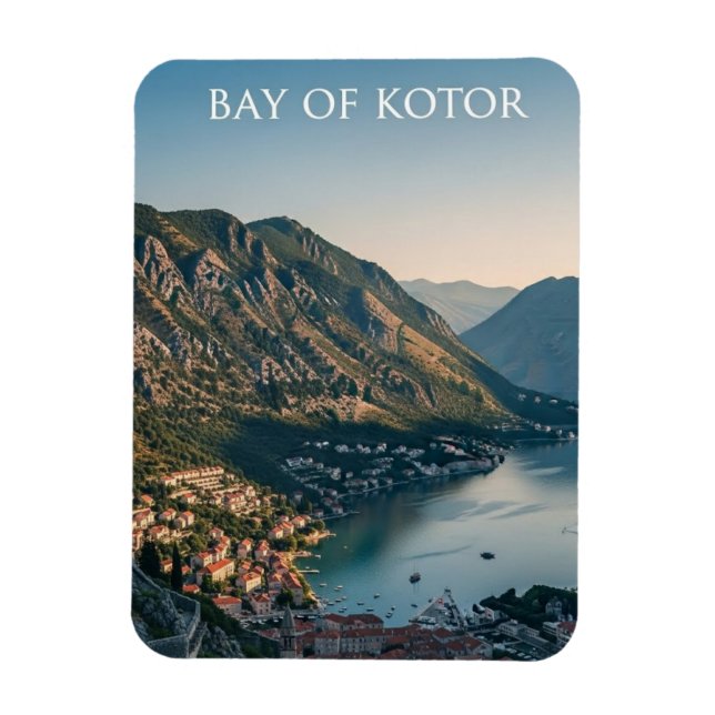 Íman Baía de Kotor em Montenegro Viagem (Vertical)