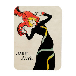 Íman Bailarina Art Nouveau Jane Avril por Toulouse Laut
