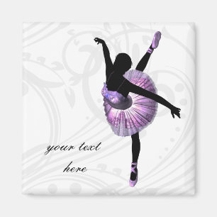 Íman Bailarina bonita no roxo