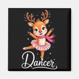 Íman Bailarina de Ballet de Rena do Papai Noel Natal Fo