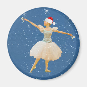 Íman Bailarina do Natal com ímã dos Castanets