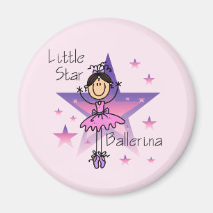 Íman Bailarina Little Star - Cabelo Castanho