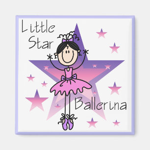 Íman Bailarina Little Star-Cabelo Preto