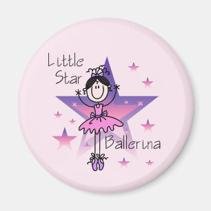 Íman Bailarina Little Star-Cabelo Preto