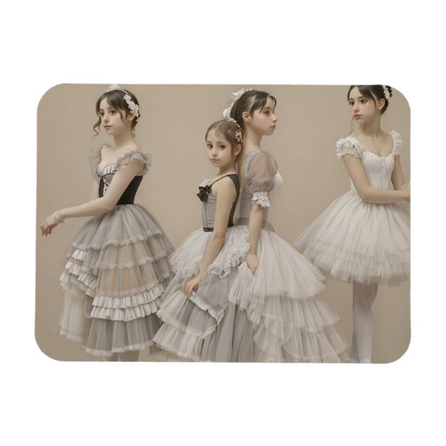 Íman Bailarinas con trajes románticos (Horizontal)