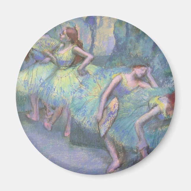 Íman Bailarinas nos Bastidores por Edgar Degas (Frente)