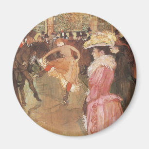 Íman Baile no Clube Noturno por Toulouse Lautrec