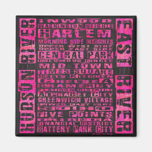 Íman Bairros de NYC Rosa Quente